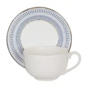 XÍCARA CHÁ 170 ML SALINA I - BRANCO/AZUL - Foto 1