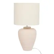 LUMINÁRIA DE MESA CARMEL C/CÚP P - OFF WHITE - Foto 1