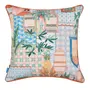 ALMOFADA 43 CM X 43 CM SAUDADE TROPICAL - AZUL HISTÓRICO/MULTICOR - Foto 1