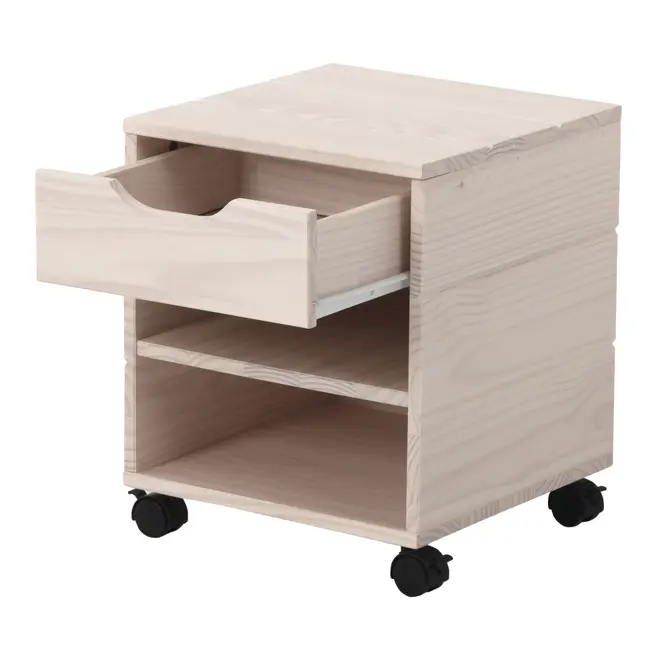 MESA DE CABECEIRA 1 GAVETA WOOD FENCE - BRANCO LAVADO - Foto 3