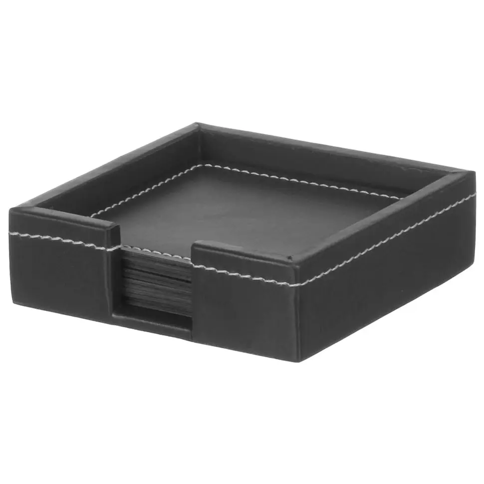 PORTA-COPOS CONJUNTO COM 6 PEÇAS CHAT - PRETO - Foto 2