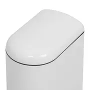 LIXEIRA COM PEDAL 10 L GIBBOUS - BRANCO BRILHANTE - Foto 6