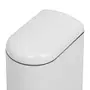 LIXEIRA COM PEDAL 10 L GIBBOUS - BRANCO BRILHANTE - Foto 6