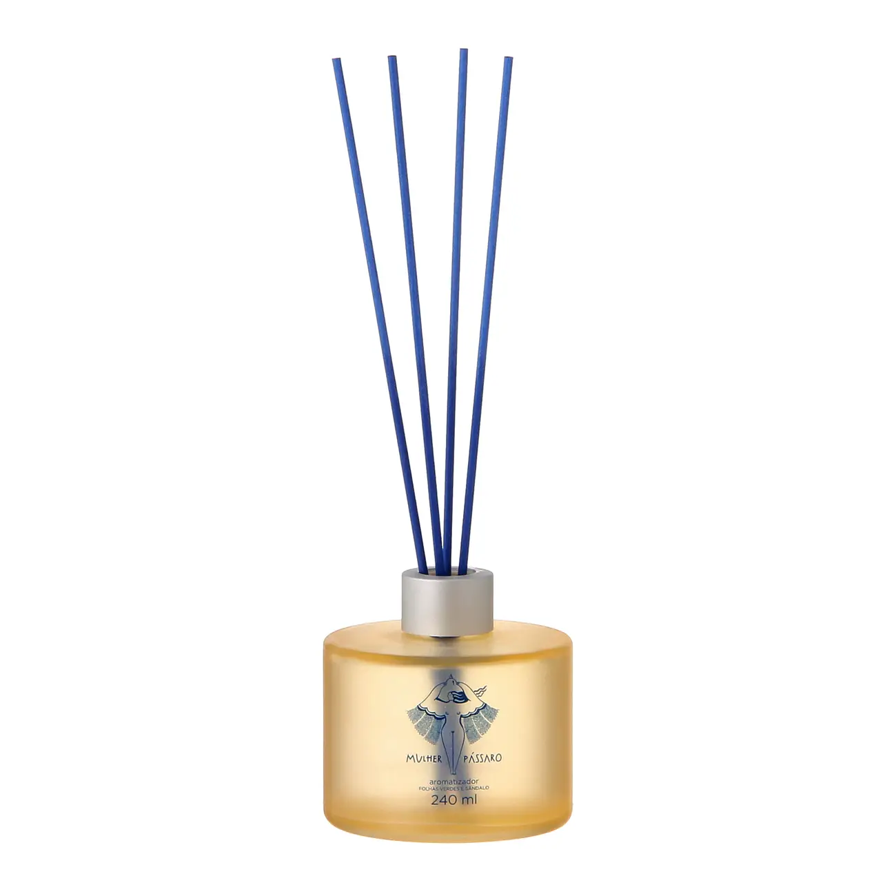 AROMATIZADOR BERGAMOTA, FOLHAS VERDES E SÂNDALO 240 ML MULHER PÁSSARO - AZUL/MULTICOR - Foto 1