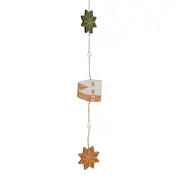 CORDÃO DECORATIVO 1,18 M VILAREJO NOEL - CASCA DE URUCUM/CIPESTRE - Foto 4