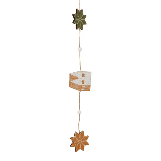 CORDÃO DECORATIVO 1,18 M VILAREJO NOEL - CASCA DE URUCUM/CIPESTRE - Foto 4