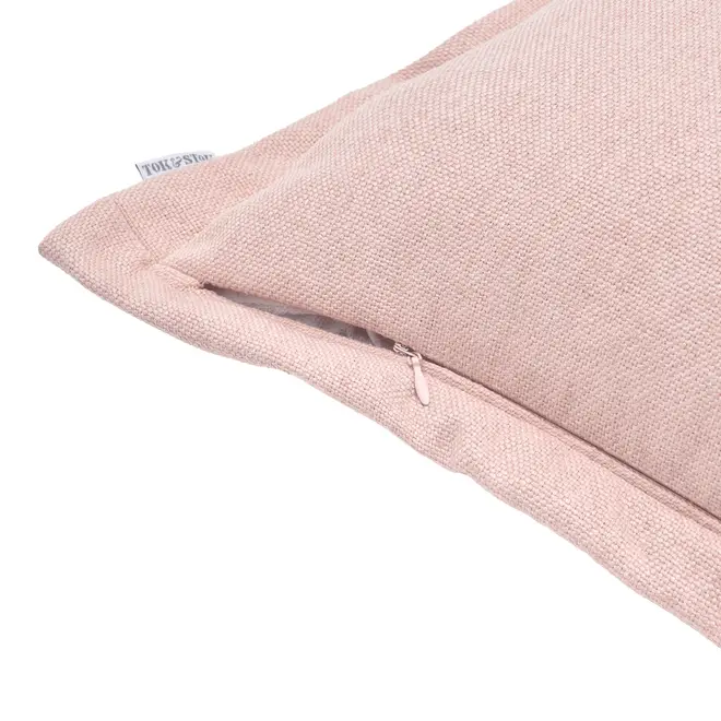 CAPA ALMOFADA 43 CM X 43 CM DOUILLET - ROSA CLARO - Foto 4