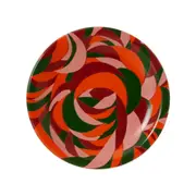 PRATO SOBREMESA VIBRA VERÃO FLOR - LARANJA/AÇAY - Foto 1