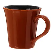 CANECA 330 ML DEGUSTO - TERRACOTA/PRETO - Foto 3