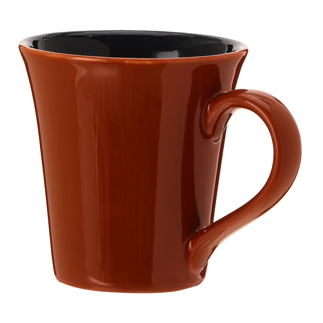CANECA 330 ML DEGUSTO - TERRACOTA/PRETO - Foto 3