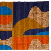 CAPACHO 40 CM X 60 CM MULHER PÁSSARO - FIBRA CLARA/MULTICOR - Foto 2