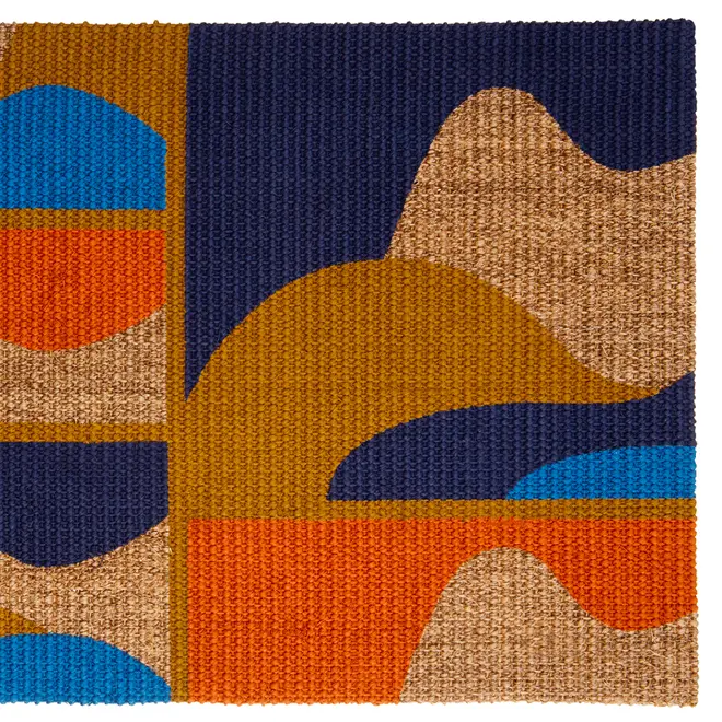CAPACHO 40 CM X 60 CM MULHER PÁSSARO - FIBRA CLARA/MULTICOR - Foto 2