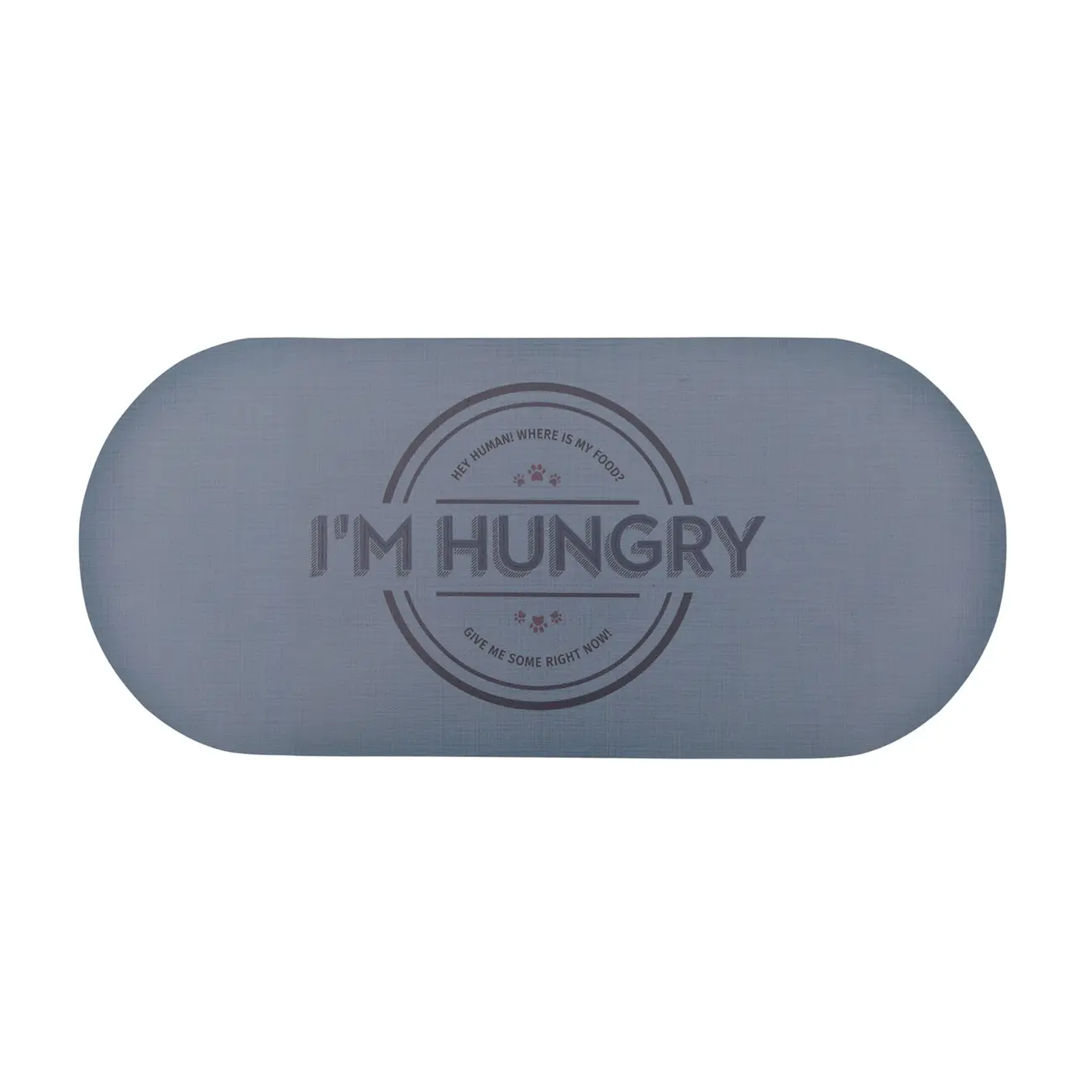 TAPETE PARA COMEDOURO I'M HUNGRY - CINZA/KONKRET - Foto 1