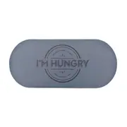 TAPETE PARA COMEDOURO I'M HUNGRY - CINZA/KONKRET - Foto 1