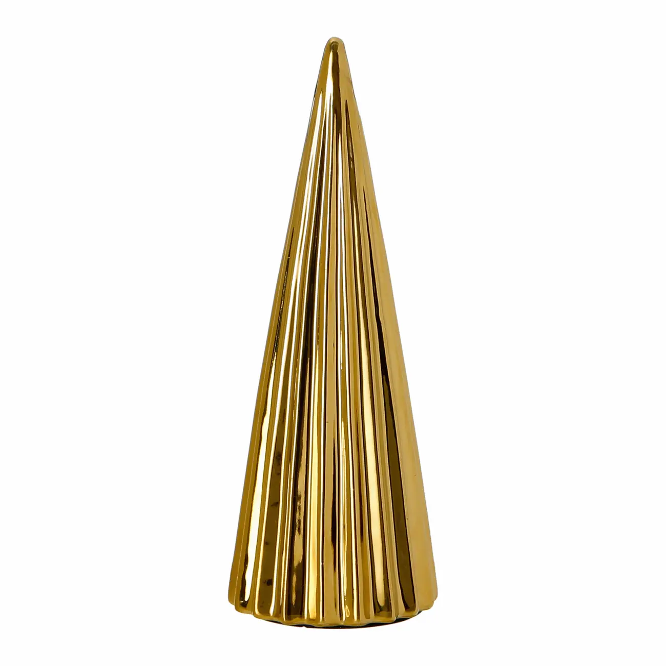ADORNO MESA ÁRVORE 20 CM FINE FESTIVITY - OURO - Foto 1