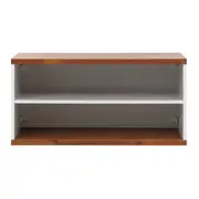 NICHO AÉREO PARA COZINHA 40 CM X 80 CM X 35 CM POAH - BRANCO/NOZES - Foto 1