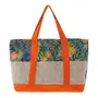 BOLSA DE PRAIA SAUDADE TROPICAL - LARANJA/MULTICOR - Foto 1