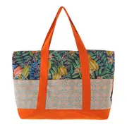 BOLSA DE PRAIA SAUDADE TROPICAL - LARANJA/MULTICOR - Foto 1