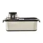 FATIADOR/RALADOR MULTIUSO COM MANDOLIN GAUT CHEF - INOX/PRETO - Foto 8