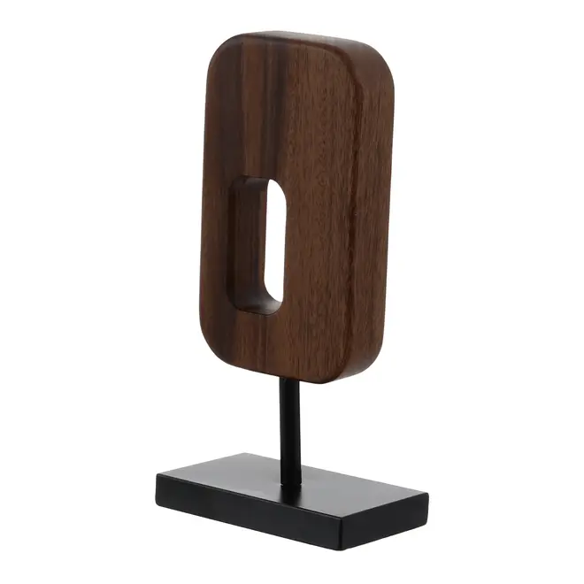 ADORNO MESA 30 CM IPANEMA - NOZES/PRETO - Foto 2