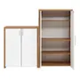 CONJUNTO DE ARMÁRIO C/2 BOSS - OAK TAMMI/BRANCO - Foto 2