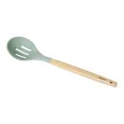 COLHER VAZADA 31 CM SILIBOO - SÁLVIA/BAMBU - Foto 2