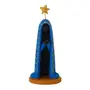 ADORNO MESA 16 CM NOSSA SENHORA - AZUL/PRETO - Foto 1