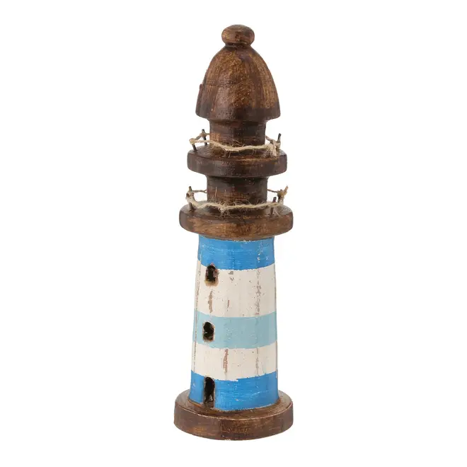 ADORNO 28 CM MARAÚ TAIPU FAROL - PAULOWNIA/MULTICOR - Foto 3