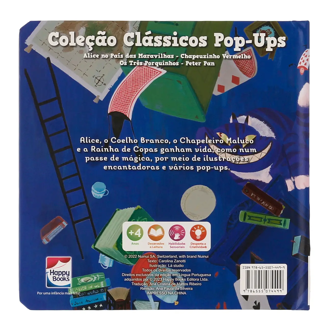 CLÁSSICOS POP-UPS: ALICE NO PAÍS LIVRO INFANTIL - MULTICOR - Foto 5