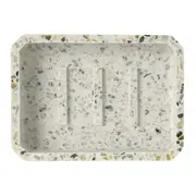SABONETEIRA TERRAZZO FUSION - BRANCO/ESTANHO - Foto 4