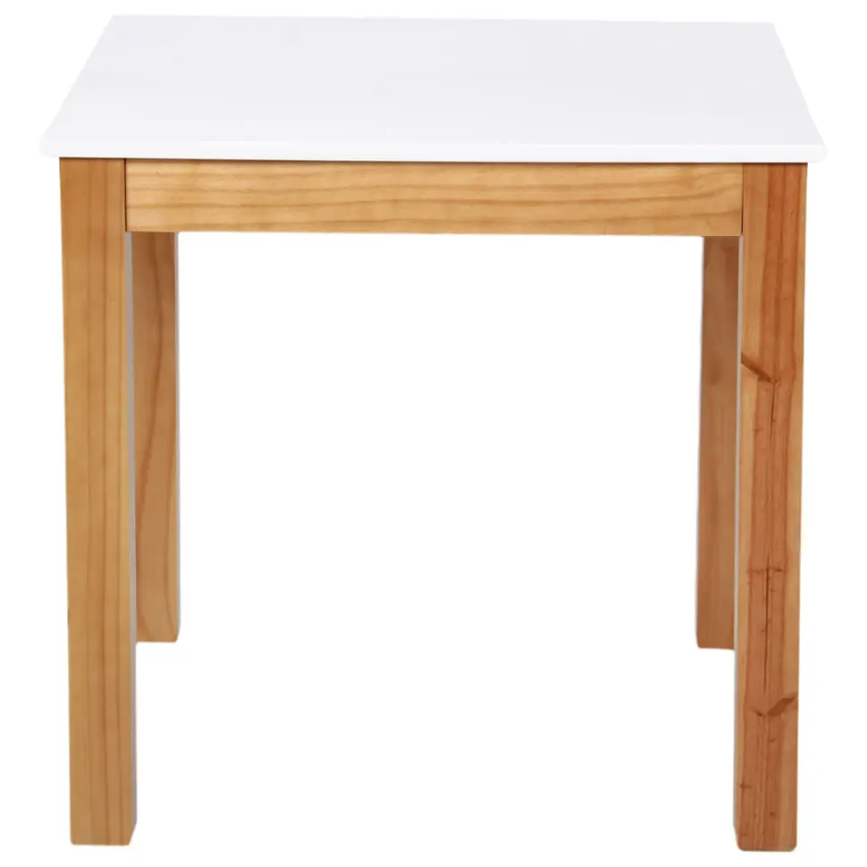 MESA DE COZINHA 80 CM X 80 CM BELÉM - AMÊNDOA/BRANCO - Foto 1
