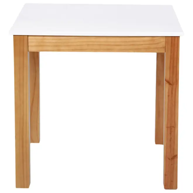 MESA DE COZINHA 80 CM X 80 CM BELÉM - AMÊNDOA/BRANCO - Foto 1