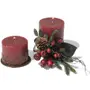 VELA PILAR PERFUMADA CANELA BONNIEUX - VERMELHO HINDU/FIBRA CASTANHA - Foto 3
