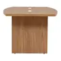 MESA REUNIÃO 2,10 M X 1,10 M COM CAIXA PARA CONECTIVIDADE BOSS - OAK TAMMI/BRANCO - Foto 5