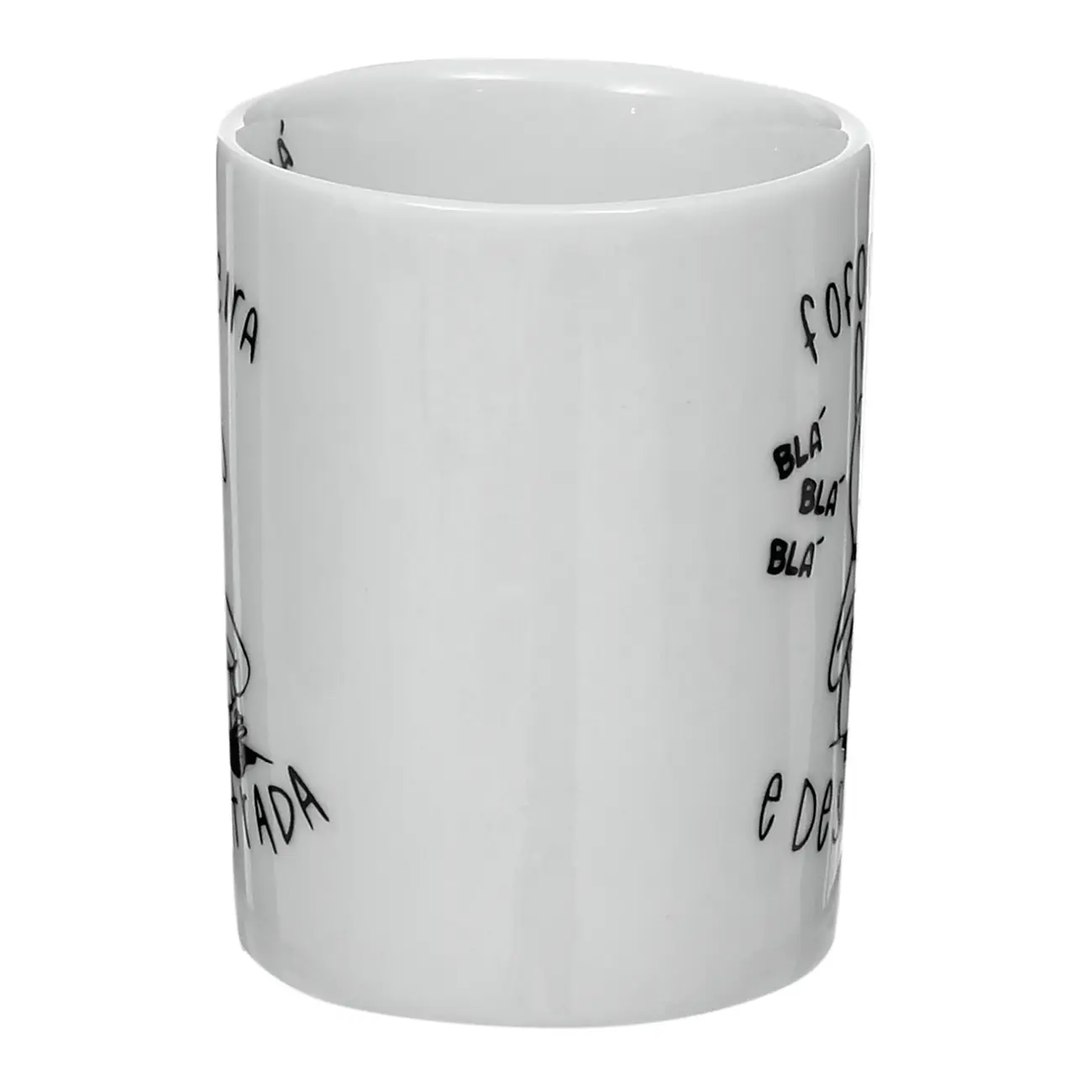 CANECA 160 ML FOFOQUEIRA - BRANCO/PRETO - Foto 7