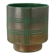 VASO 19 CM WIDLEY - OURO VELHO/ENGLISH GREEN - Foto 2