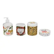 KIT BANCADA C/4 PEÇAS BICHARADA - BRANCO/LARANJA - Foto 1