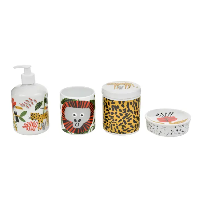 KIT BANCADA C/4 PEÇAS BICHARADA - BRANCO/LARANJA - Foto 1