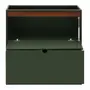 ARMÁRIO DE COZINHA INFERIOR 80 CM 1 PORTA BASCULANTE/1 GAVETA POAH - MUSGO/NOZES - Foto 4