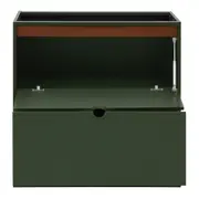 ARMÁRIO DE COZINHA INFERIOR 80 CM 1 PORTA BASCULANTE/1 GAVETA POAH - MUSGO/NOZES - Foto 4
