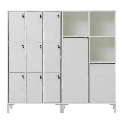 CONJ. 2 ARMÁRIOS C/LOCKER E 2P SLEEK