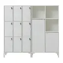 CONJ. 2 ARMÁRIOS C/LOCKER E 2P SLEEK