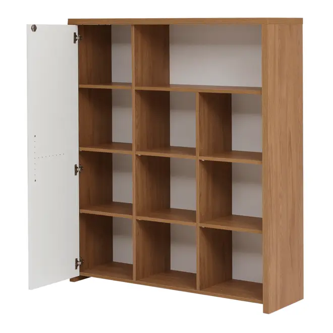 ARMÁRIO PARA ESCRITÓRIO ALTO 1 PORTA BOSS - OAK TAMMI/BRANCO - Foto 4