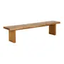 BANCO 4 LUGARES PLANK - AMÊNDOA RÚSTICA - Foto 4