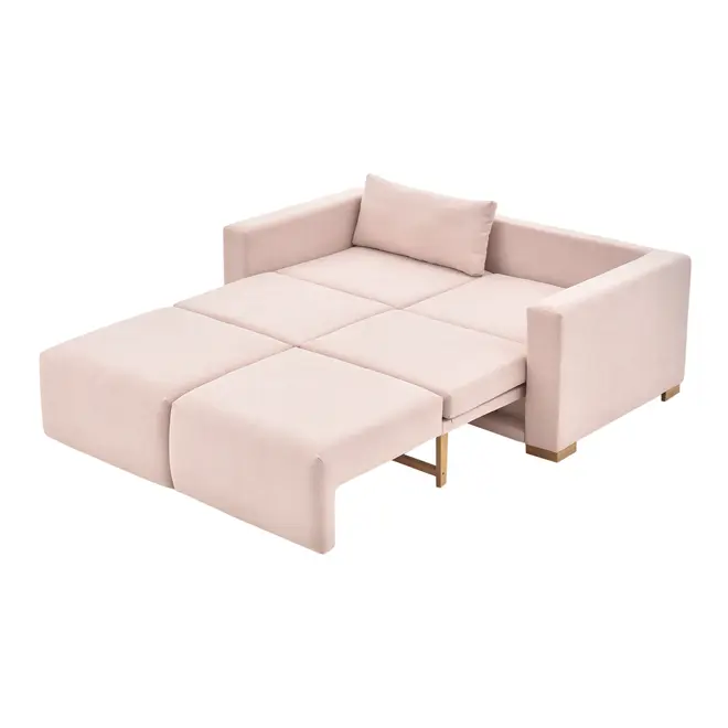 SOFÁ-CAMA 2 LUGARES ORIGAMI - QUARTZO ROSA/TAUARI - Foto 7