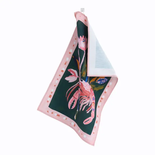 PANO DE COPA 40 CM X 60 CM ONÍRICA CAMARÃO - MUSGO/MULTICOR - Foto 2