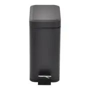 LIXEIRA COM PEDAL 5 L DURBAN - PRETO/PRETO - Foto 1