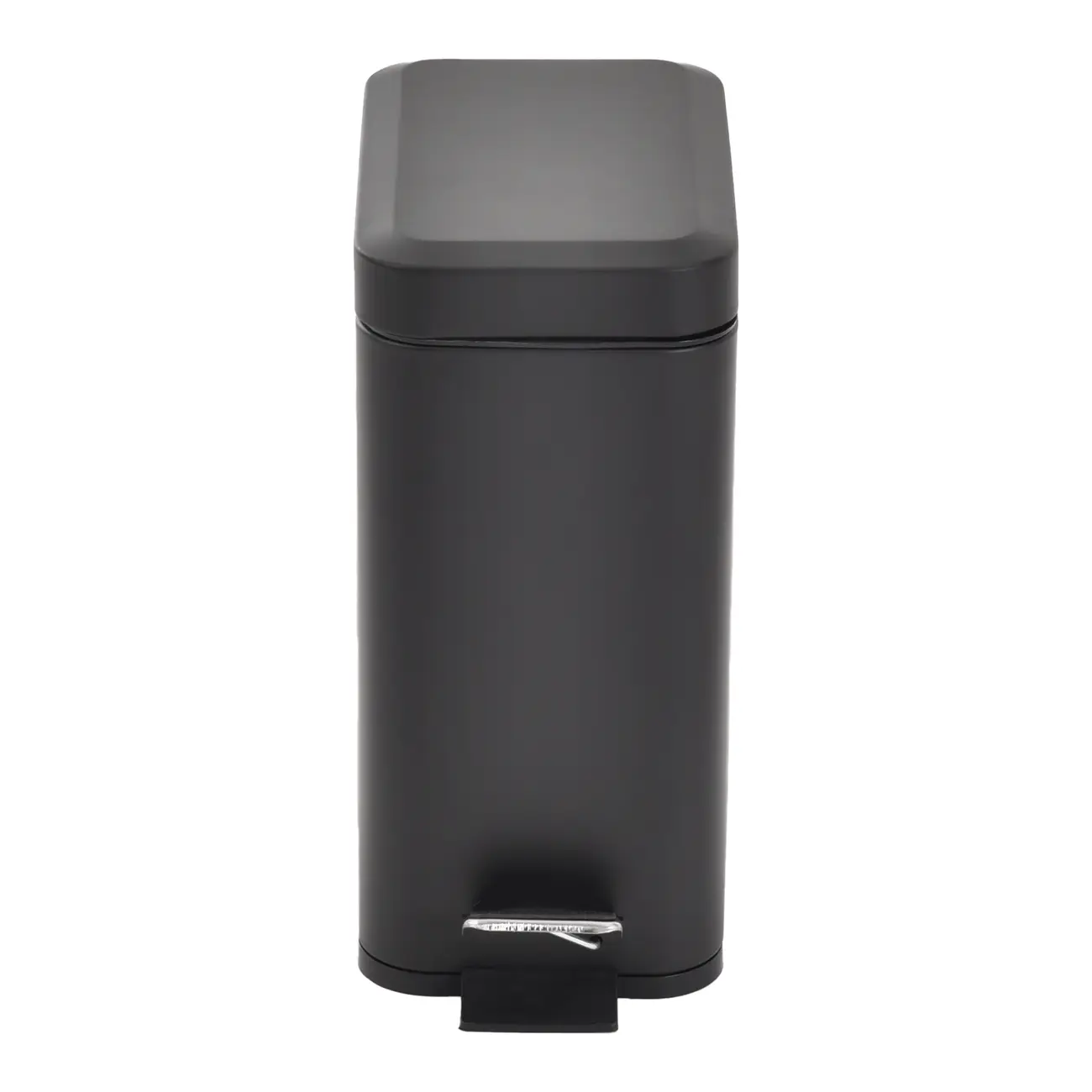 LIXEIRA COM PEDAL 5 L DURBAN - PRETO/PRETO - Foto 1