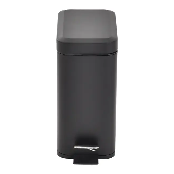 LIXEIRA COM PEDAL 5 L DURBAN - PRETO/PRETO - Foto 1