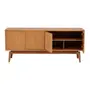 BUFFET 4 PORTAS 1,80 M X 45 CM COM PALHINHA ARES - TAUARI/FIBRA CLARA - Foto 2